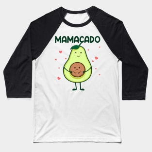 Mamacado Baby Announcement Pregnancy Reveal Avocado Gift Women Mother day Baseball T-Shirt